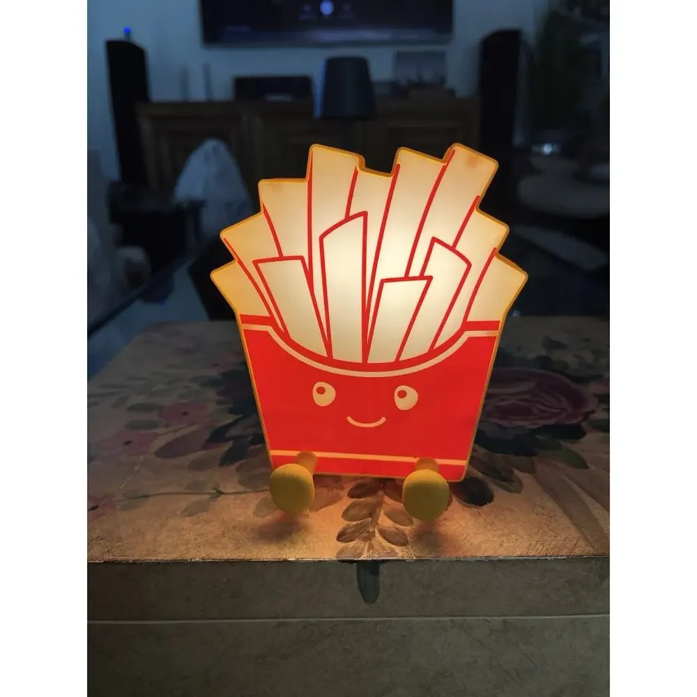 Led French Fry Phone Holder No Box No Batteries